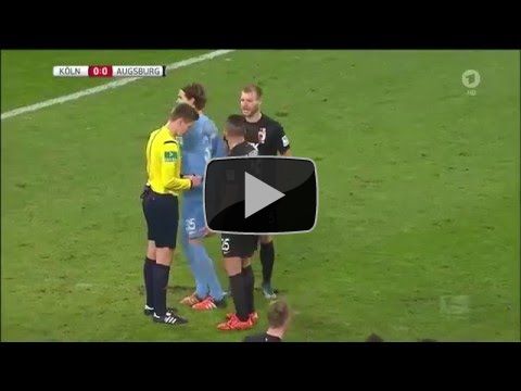 AUGSBURG goalkeeper MARWIN HITZ make opposition PENALTY taker fall over by sabotaging pitch