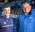 Matthew Jones (left) with Chris Hopkins (right) at the BT Sport Cardiff Arms Park