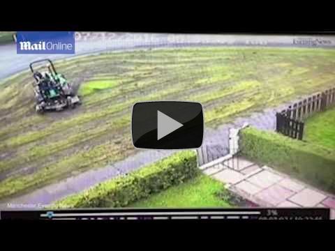 Moment perfect lawn is turned into a mud bath by council workers