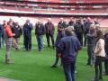 Groundsmen on the visit to the Emirates