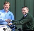 Rupert Price of Price Turfcare with Steven McInroy of SGM Contracts