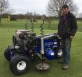 Course superintendent Colm McGuinness with the Air Inject Air2G2 