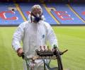 The turf has been sprayed with garlic at Selhurst Park