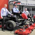 L-R: Director, Iain Bryant; Groundcare Manager, Richard Green; and Jim Whitton, Business Development Manager, Baroness