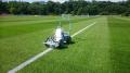 Eco Club spray line marking machine at Leeds Utd