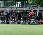 The Royal Mid-Surrey team, plus representatives from Toro and Reesink Turfcare
