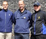 Left to right: Brady Sherwood, Golf Operations Manager, Kevin Broderick, Managing Director of Broderick Grass Machinery, David Daly, Golf Course Superintendent at Hogs Head Golf Club