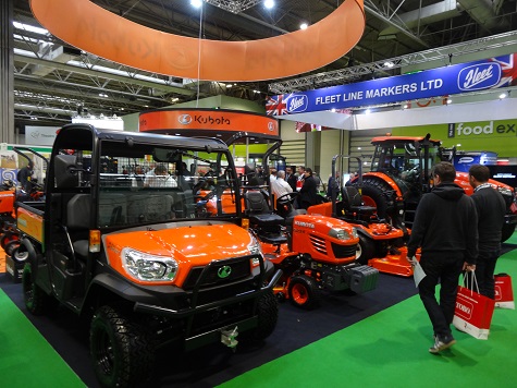 Kubota's impressive stand