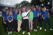 The BIGGA BMW PGA Championship Support Team with 2017 winner Alex Noren
