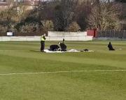 Police teams examine the find. Picture by John Hirst in the Wakefield Express
