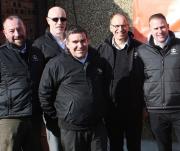 Buxtons representative Colin Goldfinch, Kubota Groundcare Business Development Manager Adrian Langmead, Kubota Groundcare Dealer Manager Andy Southerton, Buxtons Managing Director Neale Hopley and Buxtons representative Jon Lawson