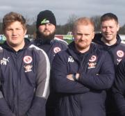 Some of the grounds team at Reading FC
