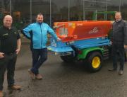 L-R: Balmers’ Sales Manager, Darren Barker, Tom Shinkins, GKB Machines’ Operations Manager and Jan Willem Kraaijveld, GKB Machines’ Director