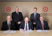 L-R: Reesink’s Nigel Lovatt and Trevor Chard, Woodhall Spa’s general manager Richard Latham, sales manager for Fineturf Machinery Tom Moor and Woodhall Spa’s courses manager Sam Rhodes.