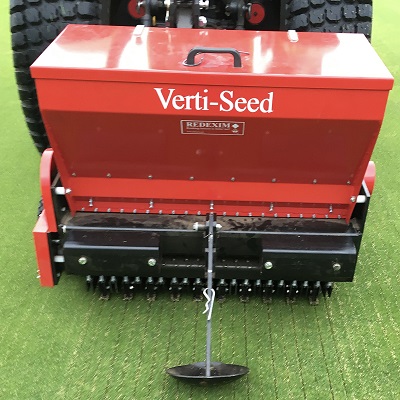 The club has used a duo of seeders from Charterhouse Turf Machinery