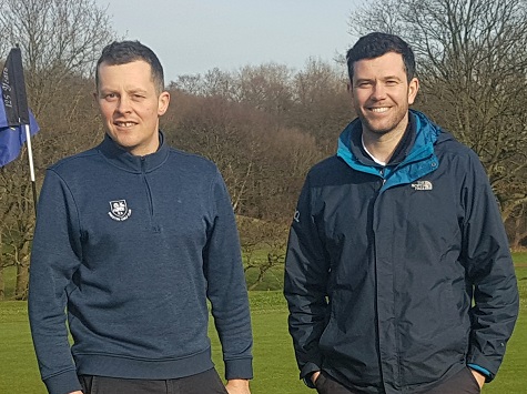 Andrew Merry, course manager at Preston Golf Club with ICL’s North West technical area sales manager Phil Collinson