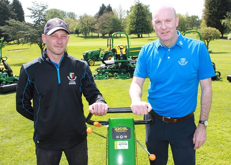 Hinckley Golf Club course manager Adam Castle and general manager John Prior