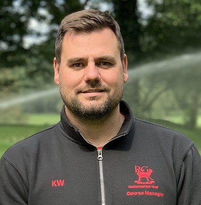 Karl Williams, course manager at Redditch Golf Club