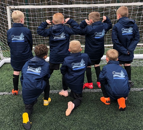 Campey Turf Care Systems are Kidsgrove Athletic Blues U8’s new coat sponsor
