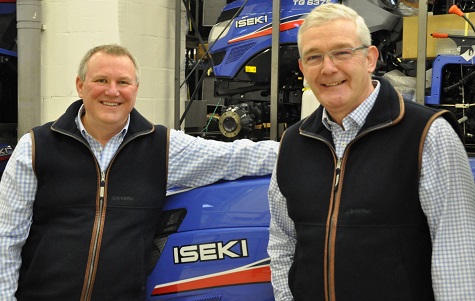 Alan Prickett (right) with David Withers, managing director Iseki UK