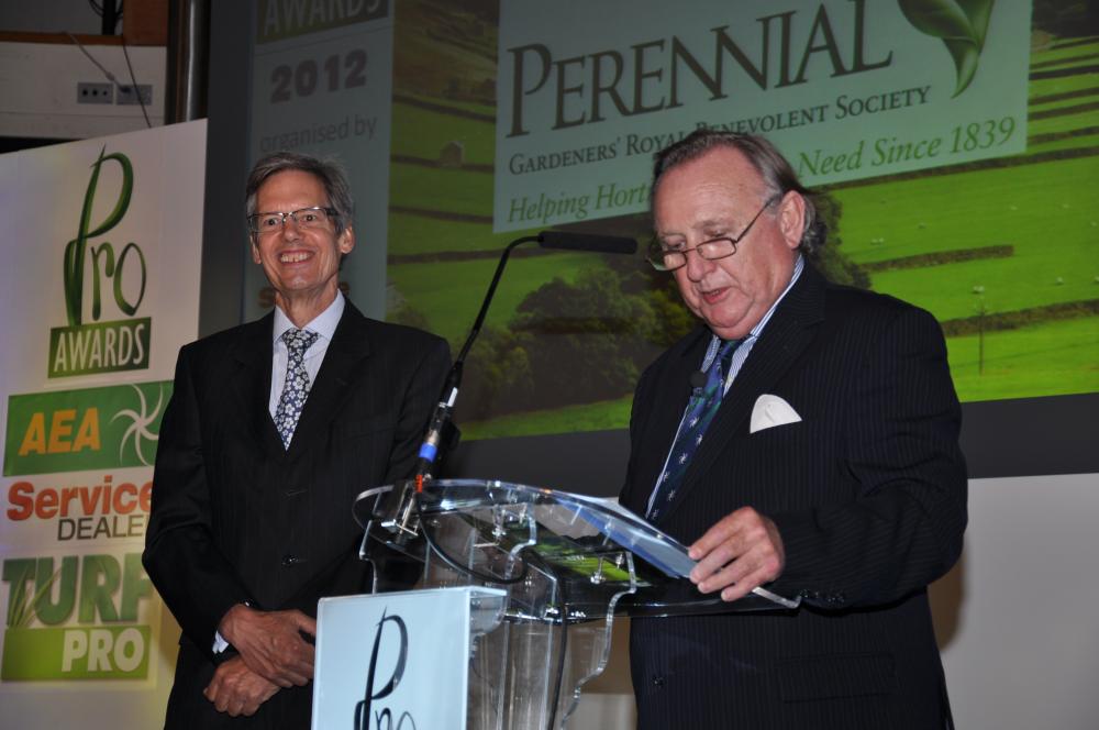 Richard Capewell of Perennial is introduced by Roger Lane-Nott