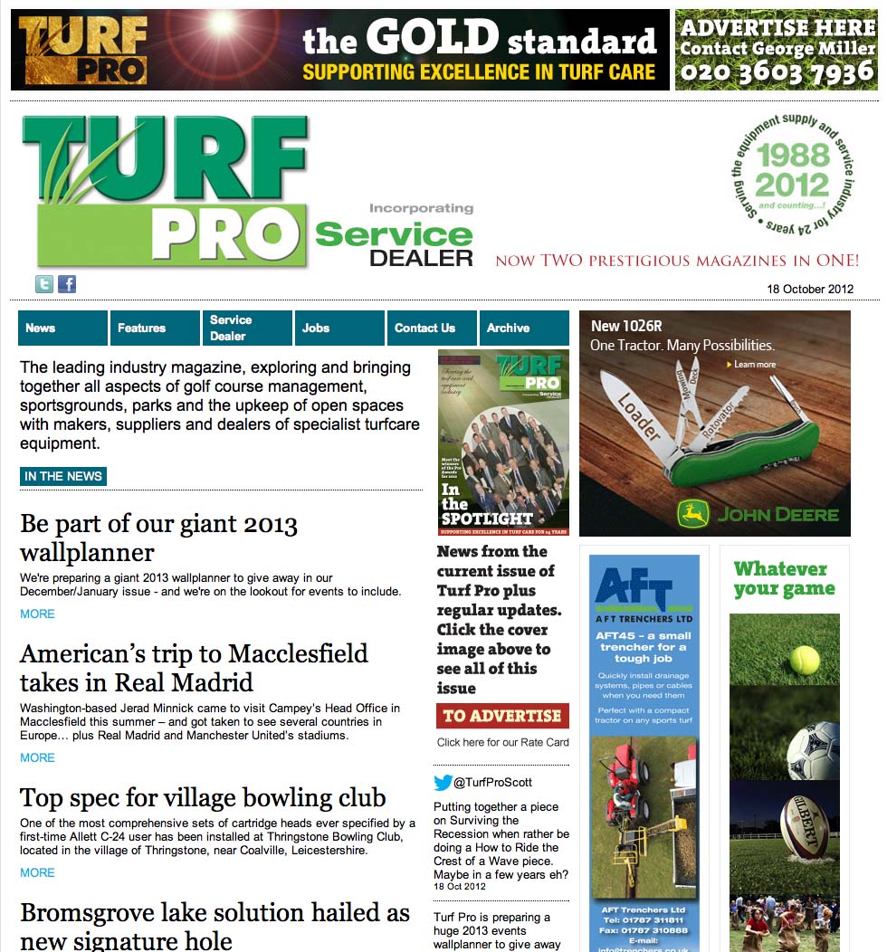 Turf Pro website
