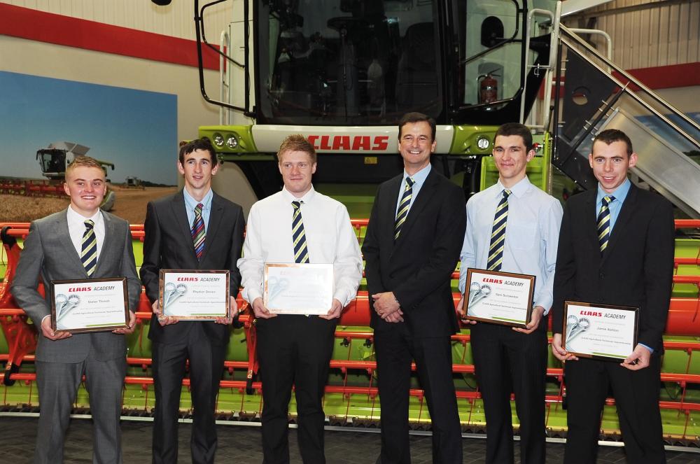 Graduating from Reaseheath College are: Sam Scrowston (Seward), Dieter Thresh (Marsh), Jamie Ashton (Manns), Liam Eyres (Kirby) and Rhydian Davies (Riverlea).