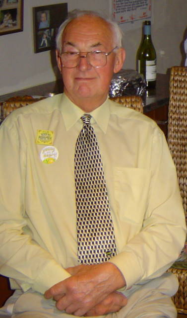 Dick Lawson on his 80th birthday