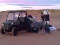 The Polaris Ranger preparing to film