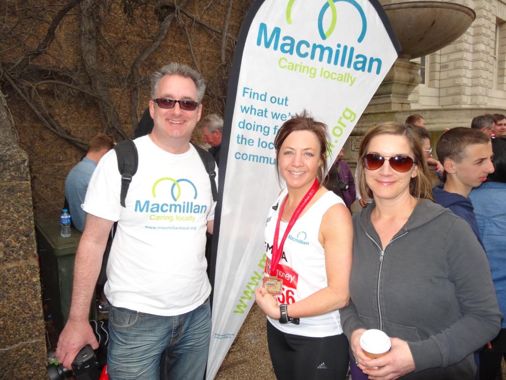 With the Macmillan Caring team