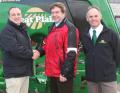 James Kissock (left) welcomes Andrew Curtis to the Great Plains UK dealer network, watched by David Holmes