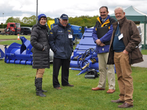 ABR's Charmian Robinson with Campey's Ian Pogson, New Holland's Richard Spencer and AFT Trenchers' Harry Jurgens