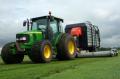 5820 tractor with Trilo SG1165 grass vacuum