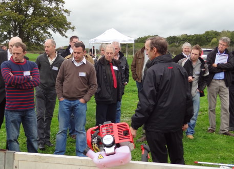 Showing off product at Rochford Dealer Day at Sparkford 2011