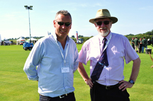 Simon Hutton (left), owner of Fineturf and Tim Mudge, chief executive of the Turgrass Growers Association