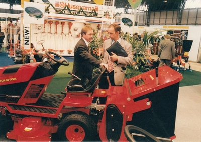At GLEE 1995 with Countax md Harry Handkammer