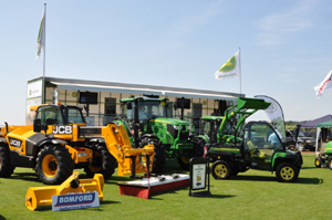 The John Deere and Bomford stand 