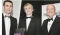 Tim Wiffen (centre) recieves Award