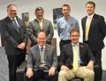(l-r-standing) Jason King, Customer Care Director; John Quinton, After Sales Manager; Matt Codd, Sales Office Manager; Rupert Price, Sales Director (seated) Will Carr, Wholesale Trade Manager and Nick Brown, Sales Manager, UK and Ireland