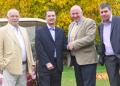 Chris Buckle (centre right) welcomes Sandy Smith and the management team from Golf Buggies Scotland