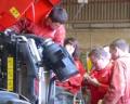 Engineering students at Kent's Hadlow College getting hands-on and close-up with the college's newly-acquired MF 7616 tractor