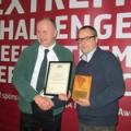 Phil Garford receives award from Andy Newbold