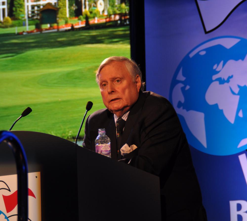 Golfing commentator Peter Allis at BTME