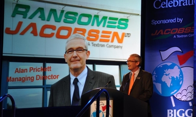 Newly appointed Ransomes Jacobsen md at BTME Awards