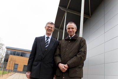 David Llewellyn with Lord de Mauley