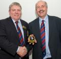 L-R: BIGGA's Past Chairman Tony Smith and new Chairman, Chris Sealey