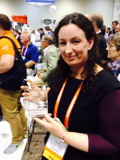 Ellie Parry with her GCI social media award