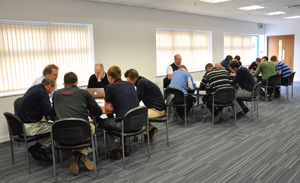 Break out sessions with the mentors are a frequent element of the programme