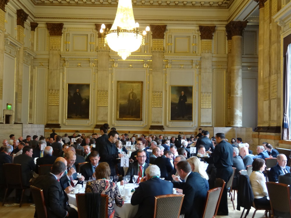 AEA lunch in The Great Hall at Institute of Civil Engineers