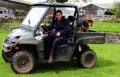 Hamish Dykes in his Polaris Ranger Diesel 900D